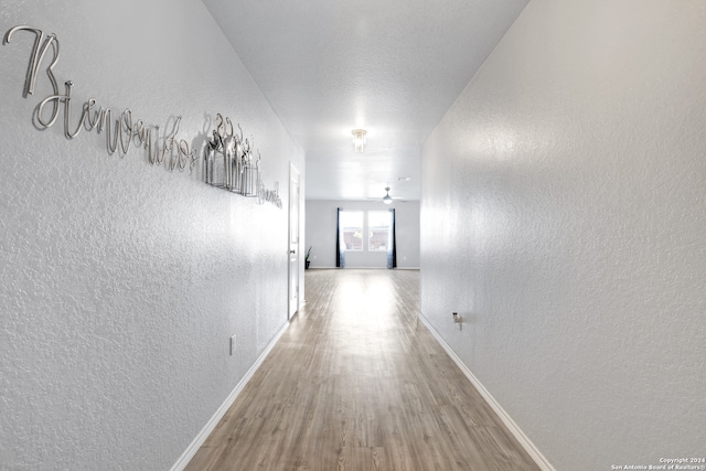 hall featuring hardwood / wood-style floors