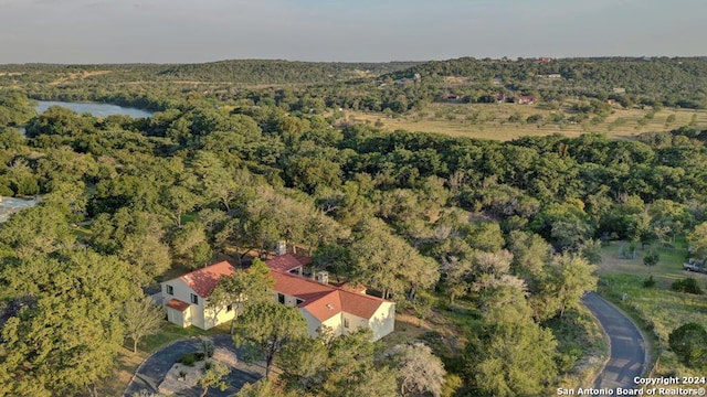 aerial view with a rural view