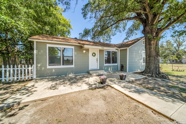 view of ranch-style home