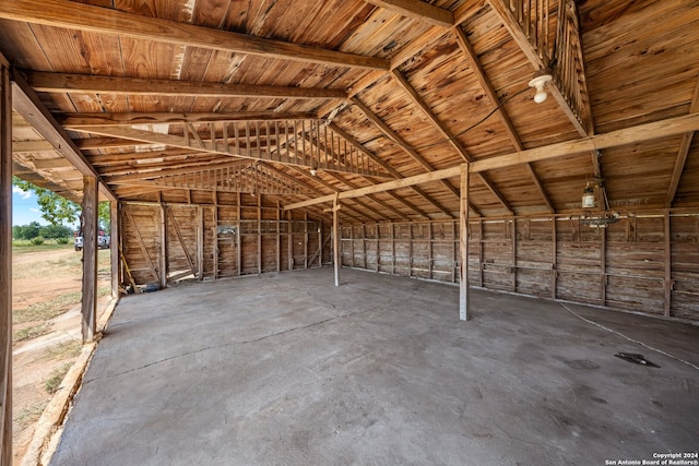 view of attic