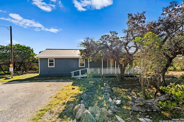 view of front of home