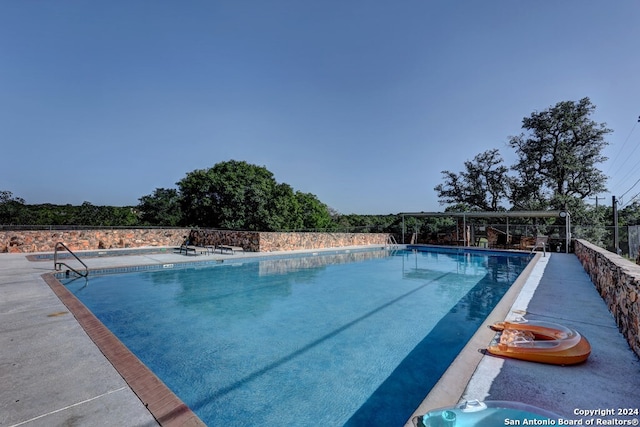 view of pool with a patio area