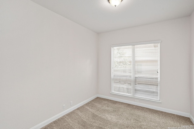 view of carpeted empty room