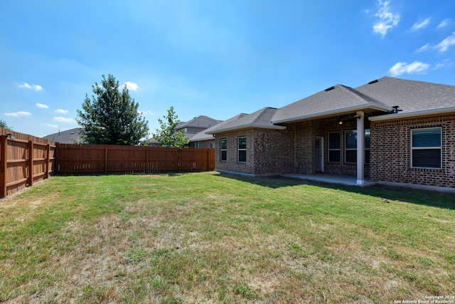 view of yard with a patio area