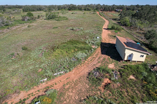 bird's eye view featuring a rural view