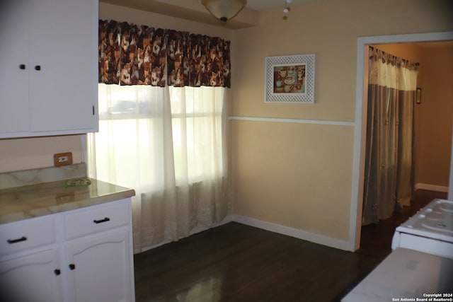 interior space featuring dark hardwood / wood-style floors