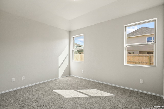 view of carpeted empty room