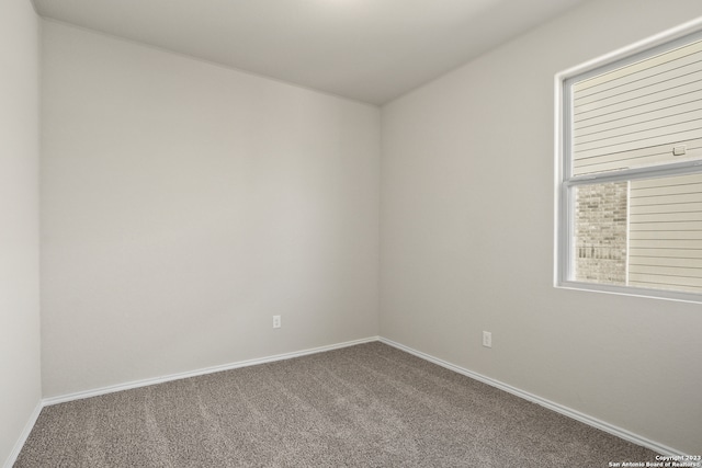 unfurnished room featuring carpet flooring