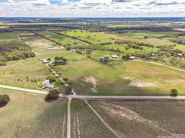 drone / aerial view featuring a rural view