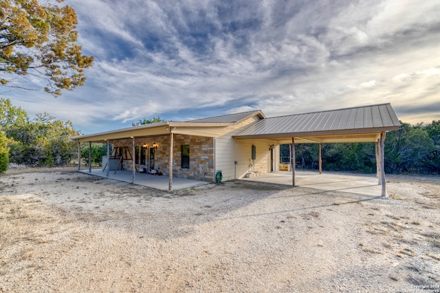 exterior space with a patio area