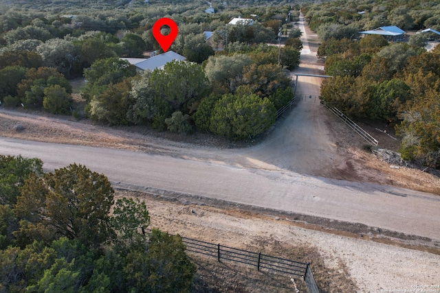 aerial view featuring a rural view