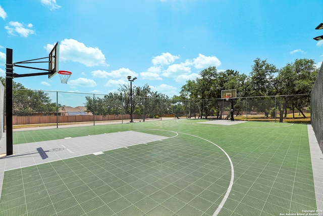 view of basketball court