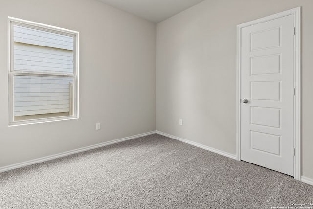 view of carpeted empty room