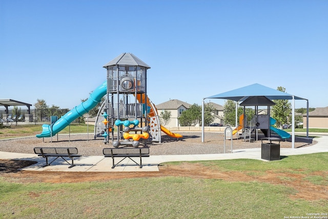 view of jungle gym