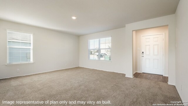 view of carpeted empty room