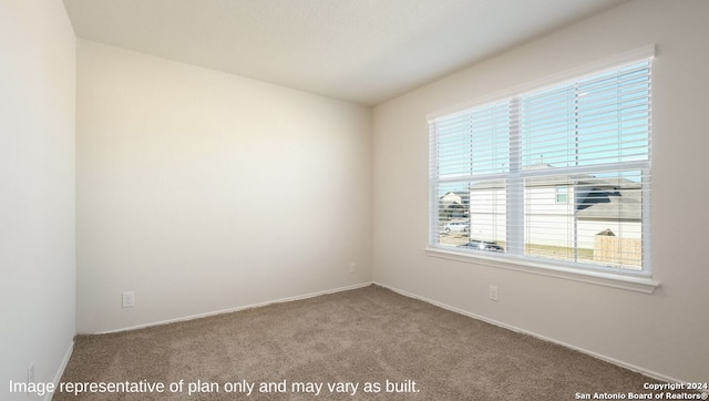 spare room with a healthy amount of sunlight and carpet