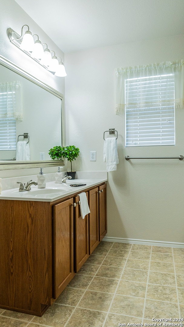 bathroom featuring vanity