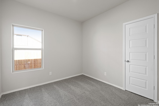 view of carpeted empty room