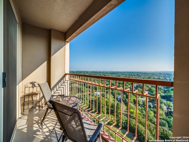 view of balcony