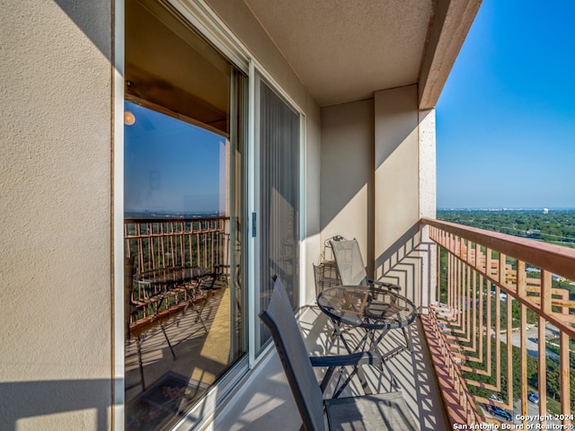 view of balcony