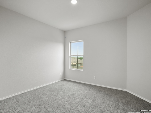 unfurnished room with carpet