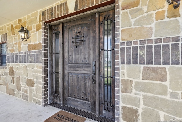 view of entrance to property