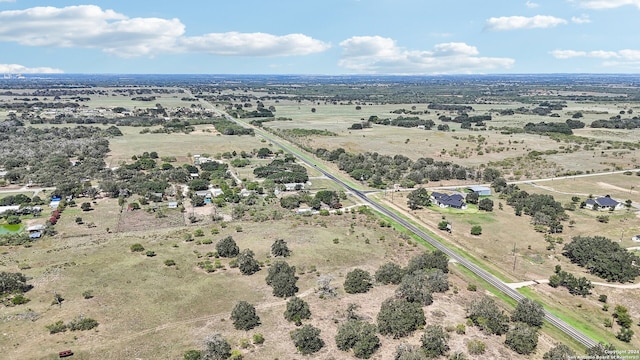 bird's eye view with a rural view