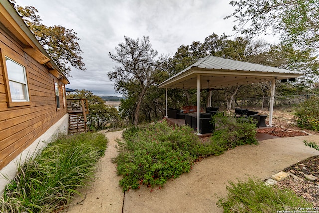 view of yard with a patio