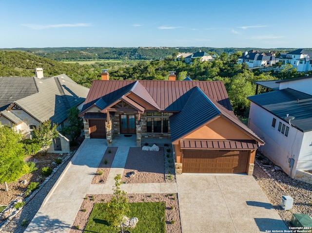 view of front of home featuring a garage