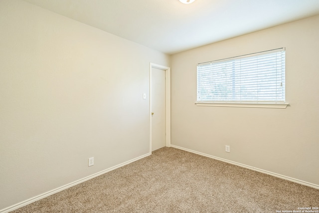 unfurnished room featuring carpet