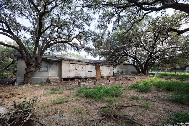 view of rear view of property