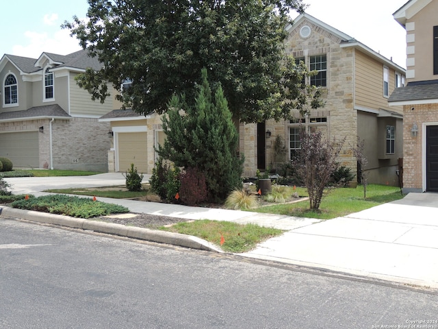 front facade featuring a garage