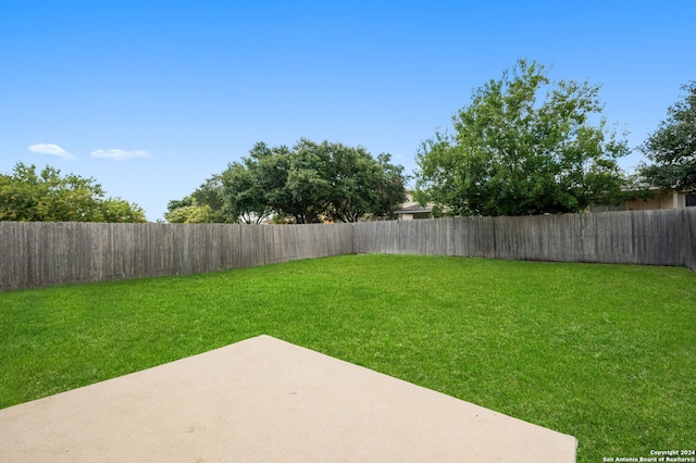 view of yard with a patio