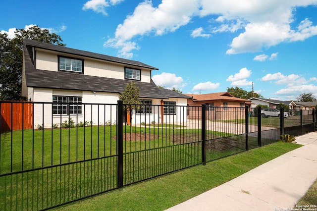 439 Susanwood Dr, San Antonio, TX 78220 - view of front of home featuring fence private yard and a front yard