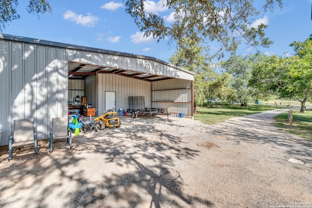 view of outbuilding