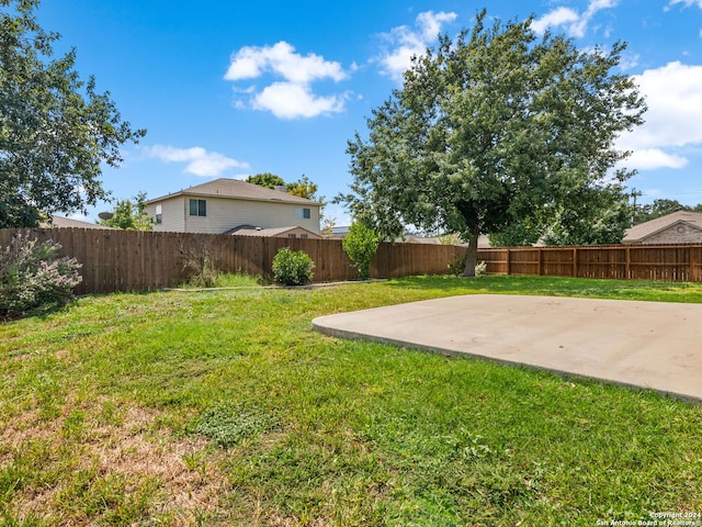 view of yard featuring a patio