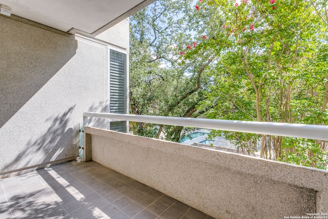 view of balcony