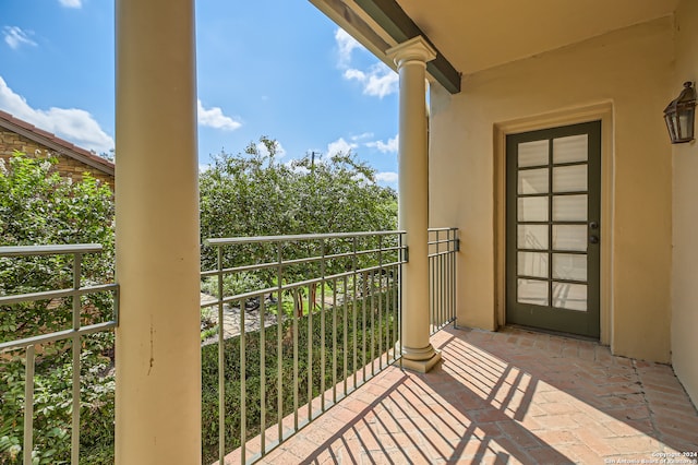 view of balcony