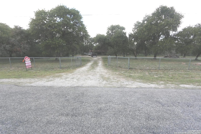 view of road featuring a rural view