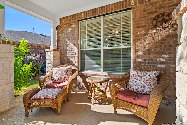 view of patio / terrace with a porch