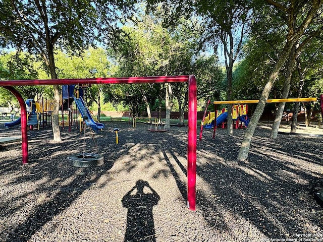 view of jungle gym