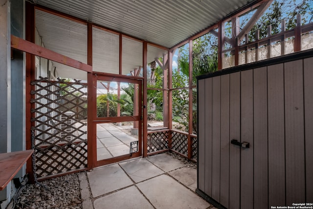 view of sunroom