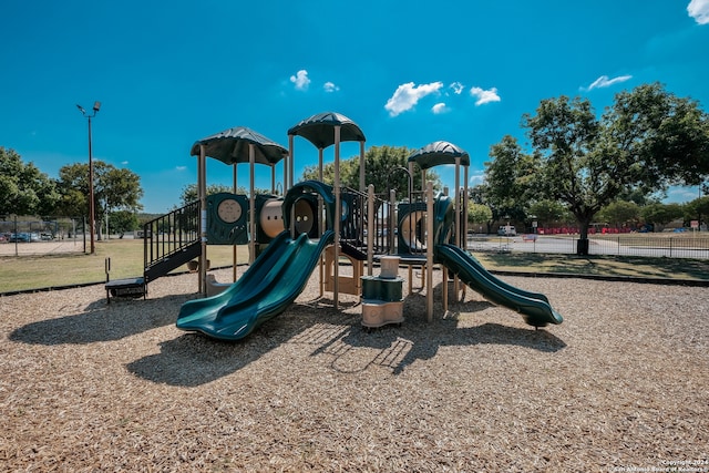 view of jungle gym