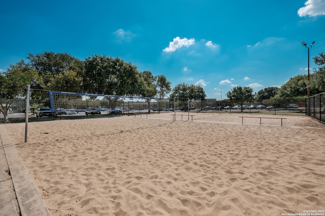 view of property's community featuring volleyball court