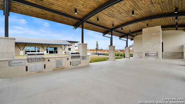 view of patio featuring area for grilling