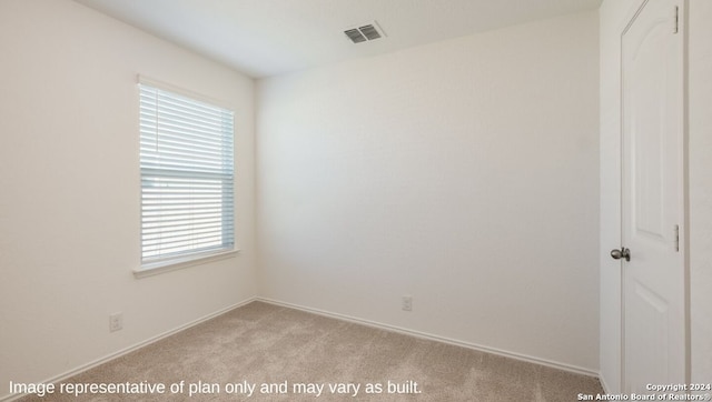 view of carpeted empty room