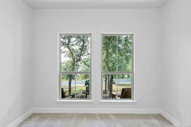 view of carpeted empty room