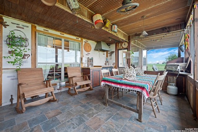 view of patio / terrace featuring a grill