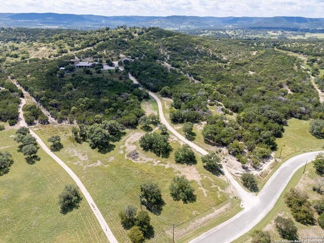 aerial view featuring a rural view