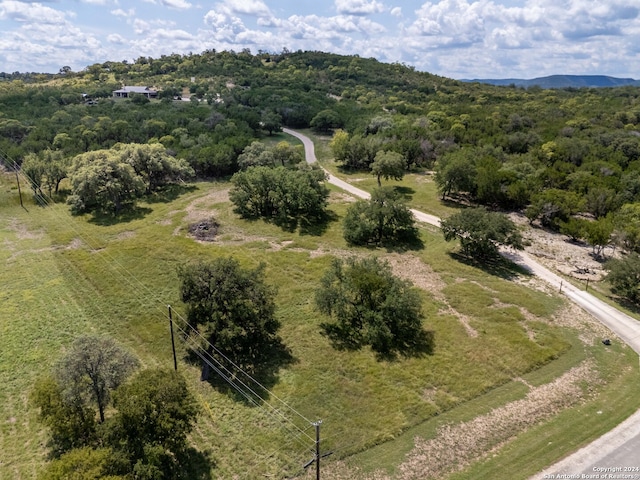 bird's eye view with a rural view